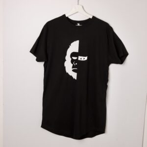 Camiseta larga negra MØNØ-ELLA
