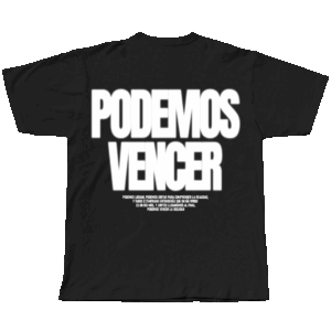 Camiseta «Podemos vencer» negra ELYELLA (Ed. limitada)